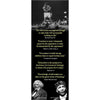 A bookmark, ideal for Black History Month featuring Freedom of the storm, an artistic response to the 1992 Rodney King verdict, created by African-Canadian artist Robert Small.